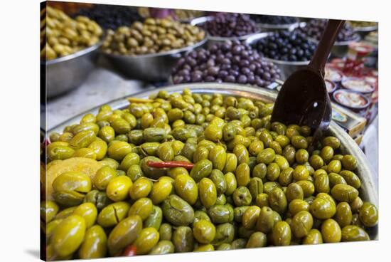 Variety of Olives in Carmel Market-Richard T. Nowitz-Stretched Canvas