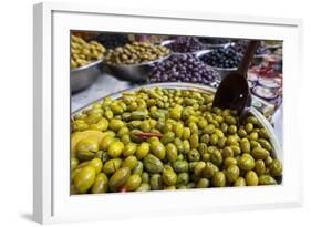 Variety of Olives in Carmel Market-Richard T. Nowitz-Framed Photographic Print