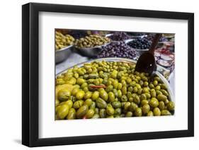 Variety of Olives in Carmel Market-Richard T. Nowitz-Framed Photographic Print