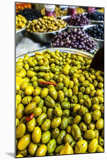 Variety of Olives in Carmel Market-Richard T. Nowitz-Mounted Photographic Print