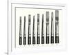 Variety of Paint Brushes-null-Framed Art Print