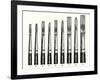 Variety of Paint Brushes-null-Framed Art Print