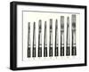 Variety of Paint Brushes-null-Framed Art Print