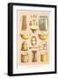 Variety of Percussion Instruments-null-Framed Art Print