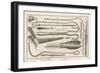 Variety of Surgical Instruments-J. Mynde-Framed Art Print