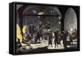 Variety of Tortures Used during the Spanish Inquisition-null-Framed Stretched Canvas