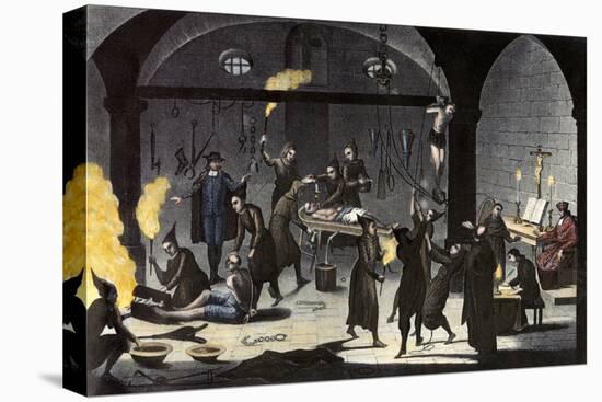 Variety of Tortures Used during the Spanish Inquisition-null-Stretched Canvas