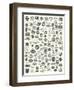 Variety of Train Insignia-null-Framed Premium Giclee Print