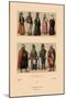 Variety of Turkish Costumes-Racinet-Mounted Art Print