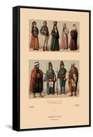 Variety of Turkish Costumes-Racinet-Framed Stretched Canvas