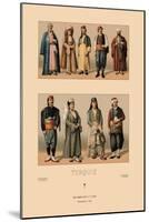 Variety of Turkish Costumes-Racinet-Mounted Art Print