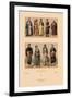 Variety of Turkish Costumes-Racinet-Framed Art Print