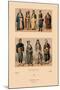 Variety of Turkish Costumes-Racinet-Mounted Art Print