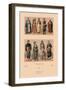 Variety of Turkish Costumes-Racinet-Framed Art Print