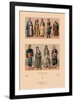 Variety of Turkish Costumes-Racinet-Framed Art Print