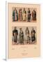 Variety of Turkish Costumes-Racinet-Framed Art Print