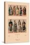 Variety of Turkish Costumes-Racinet-Stretched Canvas