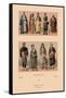 Variety of Turkish Costumes-Racinet-Framed Stretched Canvas