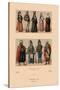 Variety of Turkish Costumes-Racinet-Stretched Canvas