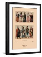 Variety of Turkish Costumes-Racinet-Framed Art Print