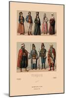 Variety of Turkish Costumes-Racinet-Mounted Art Print