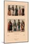 Variety of Turkish Costumes-Racinet-Mounted Art Print