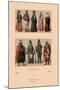 Variety of Turkish Costumes-Racinet-Mounted Art Print