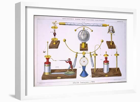 Various Accessories for Electrical Machines-null-Framed Giclee Print