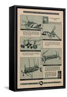 Various Allis Chalmers Tractor Equipment-null-Framed Stretched Canvas