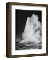 Various Angles During Eruption. "Old Faithful Geyser Yellowstone National Park" Wyoming  1933-1942-Ansel Adams-Framed Art Print