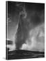 Various Angles During Eruption. "Old Faithful Geyser Yellowstone National Park" Wyoming  1933-1942-Ansel Adams-Stretched Canvas