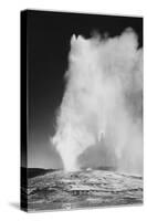 Various Angles During Eruption. "Old Faithful Geyser Yellowstone National Park" Wyoming  1933-1942-Ansel Adams-Stretched Canvas