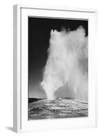 Various Angles During Eruption. "Old Faithful Geyser Yellowstone National Park" Wyoming  1933-1942-Ansel Adams-Framed Art Print