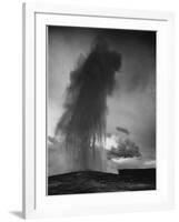 Various Angles During Eruption. "Old Faithful Geyser Yellowstone National Park" Wyoming  1933-1942-Ansel Adams-Framed Art Print