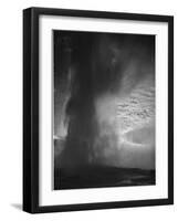 Various Angles During Eruption. "Old Faithful Geyser Yellowstone National Park" Wyoming  1933-1942-Ansel Adams-Framed Art Print