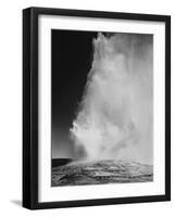 Various Angles During Eruption. "Old Faithful Geyser Yellowstone National Park" Wyoming  1933-1942-Ansel Adams-Framed Art Print