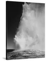 Various Angles During Eruption. "Old Faithful Geyser Yellowstone National Park" Wyoming  1933-1942-Ansel Adams-Stretched Canvas