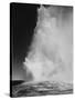 Various Angles During Eruption. "Old Faithful Geyser Yellowstone National Park" Wyoming  1933-1942-Ansel Adams-Stretched Canvas