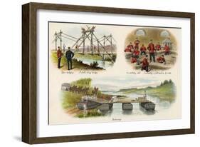 Various Army Training Activities-Richard Simkin-Framed Art Print