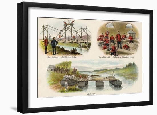 Various Army Training Activities-Richard Simkin-Framed Art Print