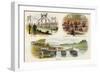 Various Army Training Activities-Richard Simkin-Framed Art Print