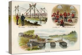 Various Army Training Activities-Richard Simkin-Stretched Canvas