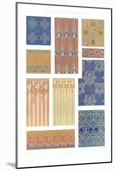 Various Art Deco Wallpaper Designs-null-Mounted Art Print