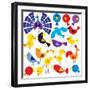 Various Birds to Add to Your Designs-Adrian Sawvel-Framed Art Print