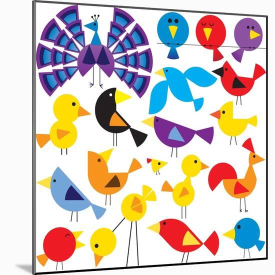 Various Birds to Add to Your Designs-Adrian Sawvel-Mounted Art Print