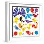 Various Birds to Add to Your Designs-Adrian Sawvel-Framed Art Print