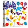 Various Birds to Add to Your Designs-Adrian Sawvel-Stretched Canvas