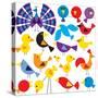 Various Birds to Add to Your Designs-Adrian Sawvel-Stretched Canvas