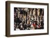 Various Burmese Statues/Masks on Display at Market in Bagan, Myanmar-Harry Marx-Framed Photographic Print