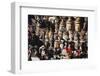 Various Burmese Statues/Masks on Display at Market in Bagan, Myanmar-Harry Marx-Framed Photographic Print